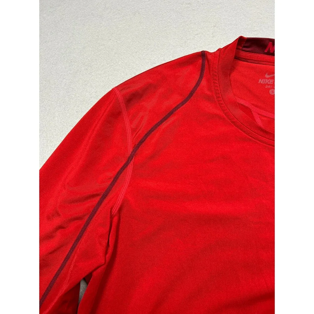 Nike Pro Dri-FIT Polyester Red Small Mens Shirt